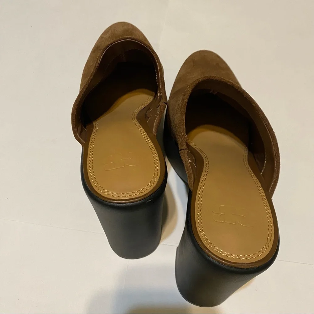 NWOT! Gianni Bini Sued Platform Clog Mules size 8M - Picture 5 of 12